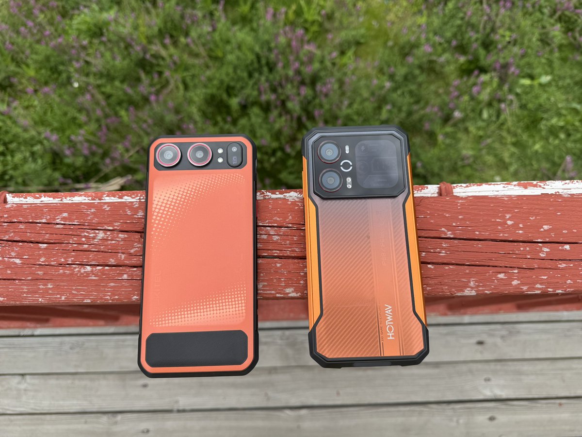 phone_brother's tweet photo. Hotwav cyber18 &amp; Oukitel wp68air rugged phone hands on, which one do u like?  #hotwav #Oukitel https://t.co/huwkPZt6WP
