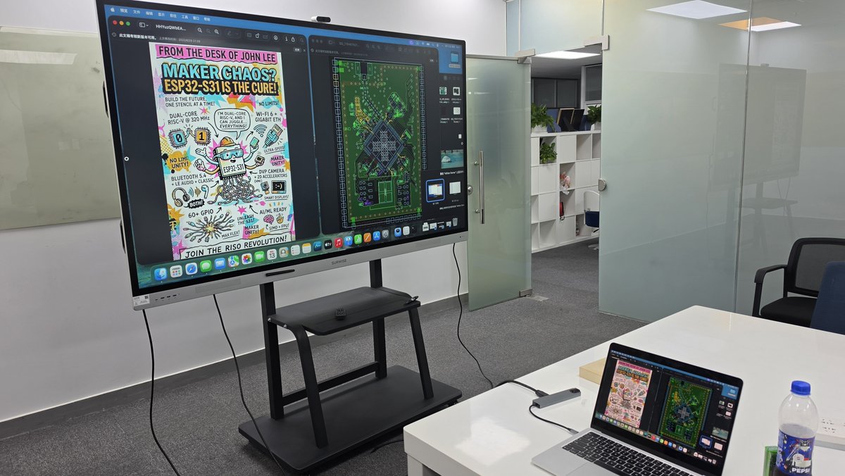 Open_Embed's tweet photo. We hosted a small workshop in Shenzhen last week. 
It's about the newly developed  module of ESP32-S31.
#Industry40   #IndustrialIOT #INDUSTRY  #esp32 #esp32s31 #EdgeComputing #plc https://t.co/KuKyKEEWbq