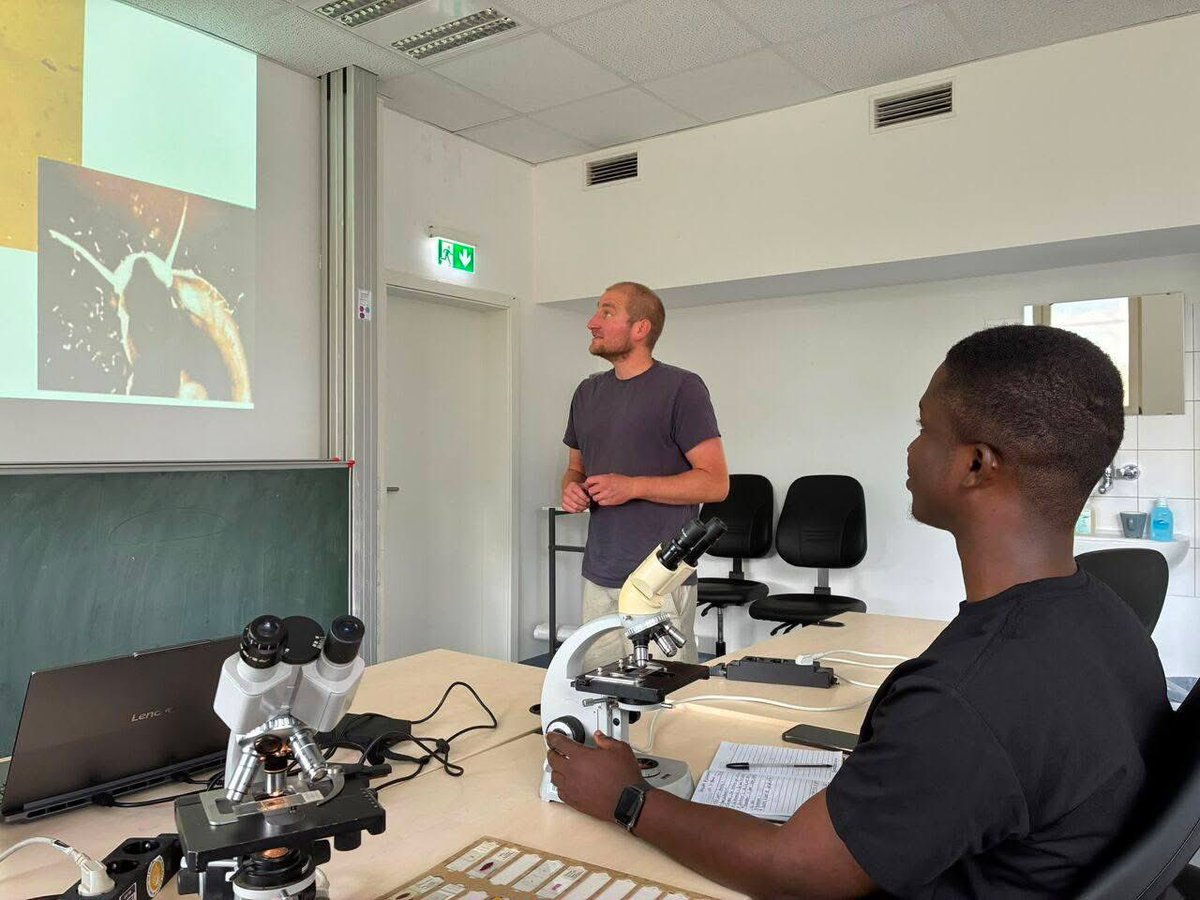 ErdsiOrg's tweet photo. ๐ Congratulations, Daniel! ๐๐ฌ
ERDSI proudly celebrates Daniel Dzemedo Nouwati, our Program Coordinator, on his research stay at Universitรคtsklinikum Bonn, Germany, through the G-WAC Research Stay Programme and the Filariasis Research Group โ KCCR.
#ERDSI #ImagineItCreateIt https://t.co/BEDDpN8IJd
