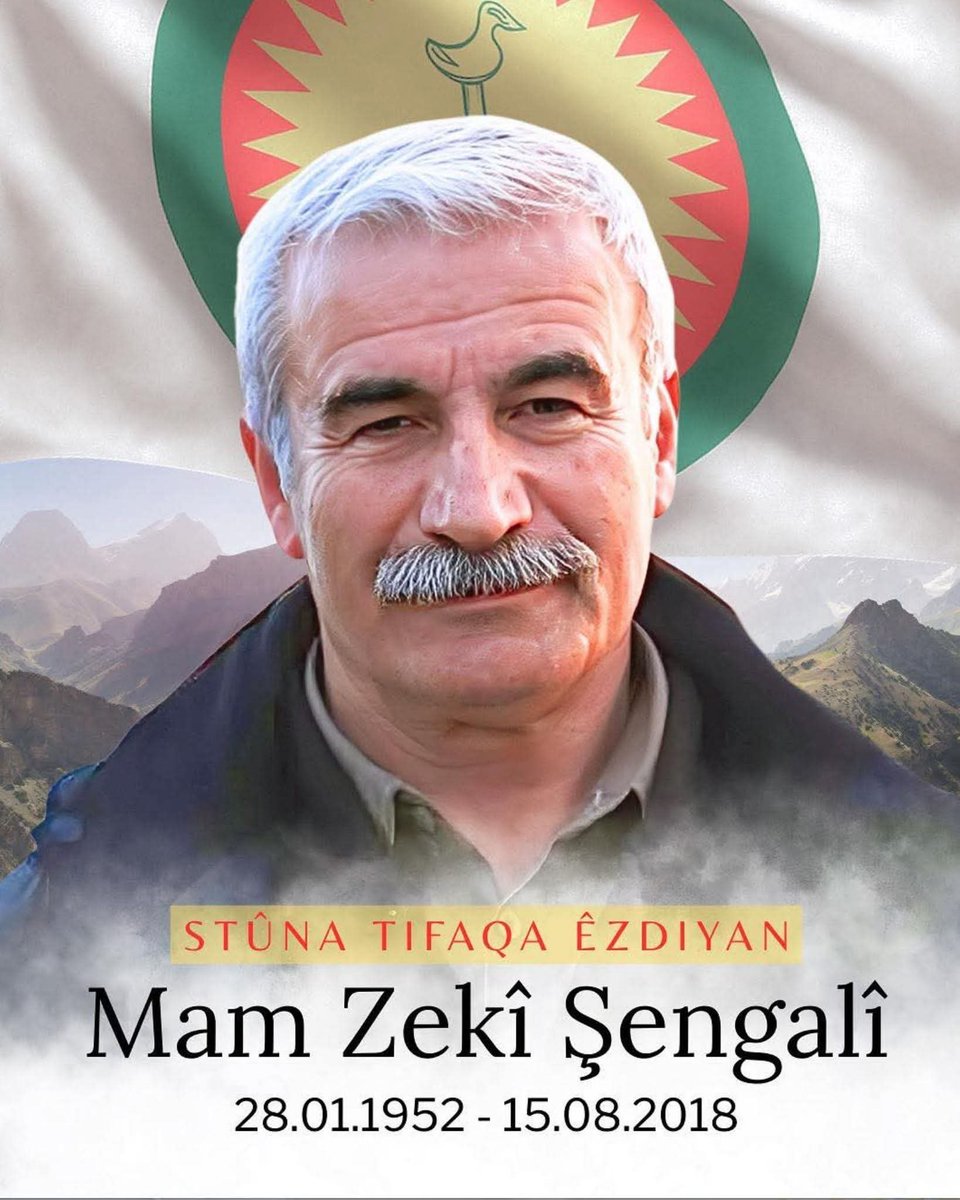 CeloCihan701's tweet photo. Stûn û pêşengê civaka êzîdî 
الطريق الذي رسمته لنا سوف نستمر به 
لروحك السلام 💔 https://t.co/CbdPw8uXr8