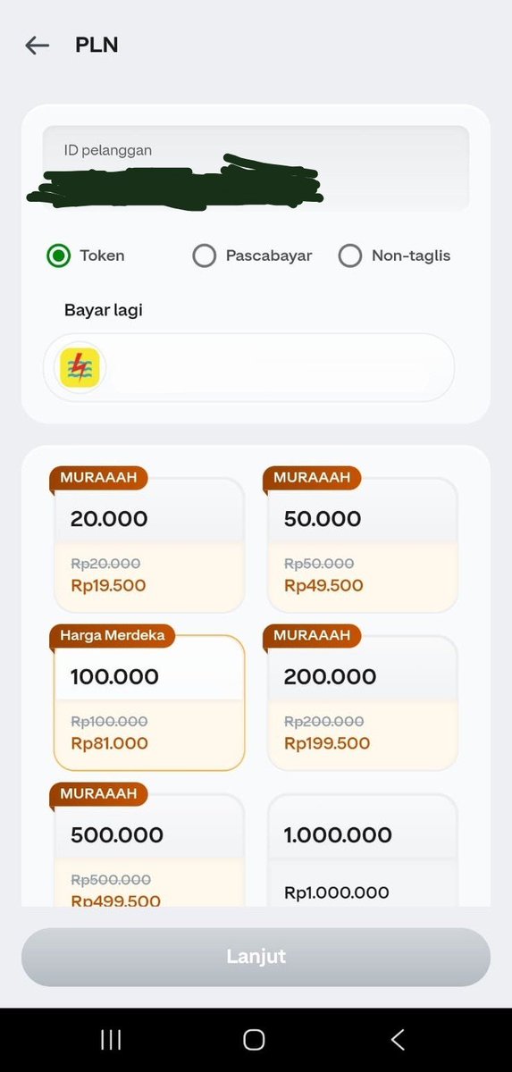Mediaasal75's tweet photo. ahhh aman sdh listrik aku sampe akhir bulan, mumpung di aplikasi GoPay lagi ada promo token 100ribu jadi cuma 81 ribu gua beli duluan dah sebelom abis wkwkwk yg lain ayo buruan dah... #GOPAYTOKENPLN81RIBU https://t.co/9rsvCGTS7u