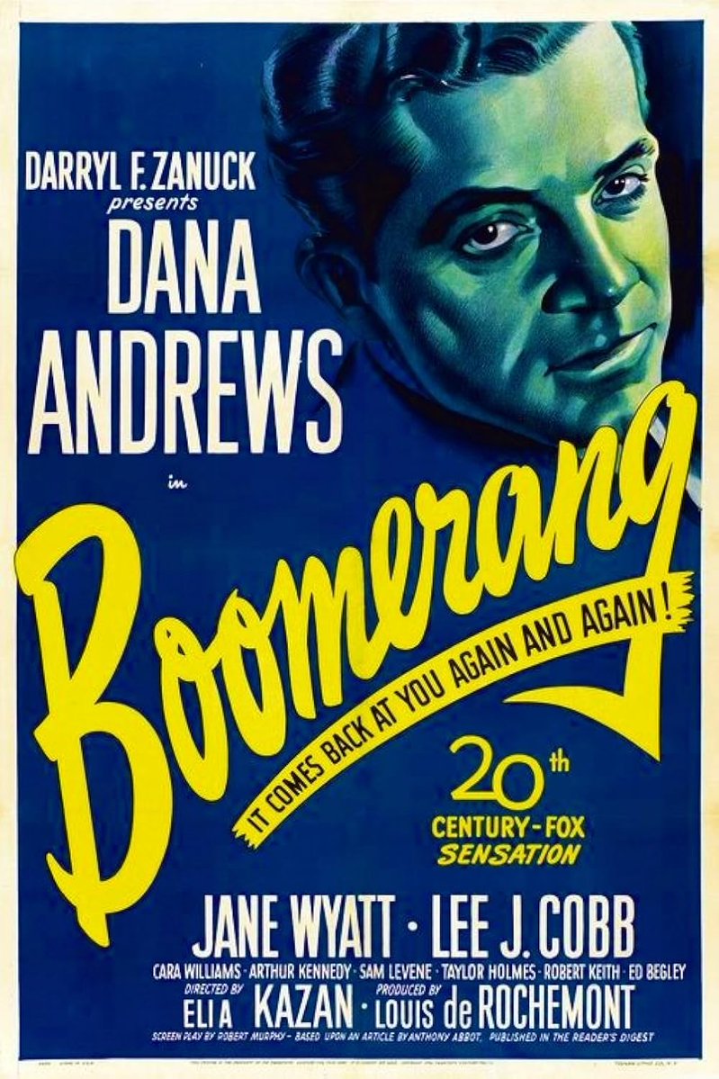 colebrax's tweet photo. #NowWatching Boomerang! (1947, dir by Elia Kazan) https://t.co/SlcbP4Jqrp