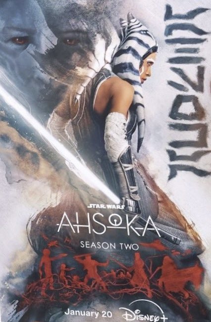 SombradeImperio's tweet photo. ¡VUELVE AHSOKA! 🥹🥹👌
Así el póster de Ahsoka Temporada 2 con la togruta, Thrawn y las sombras de Ezra, Shin, Sabine y Baylan. La serie llegará a Disney + el 20 de Enero masters. 
#Ahsoka #StarWars https://t.co/plPtzQ3dSQ