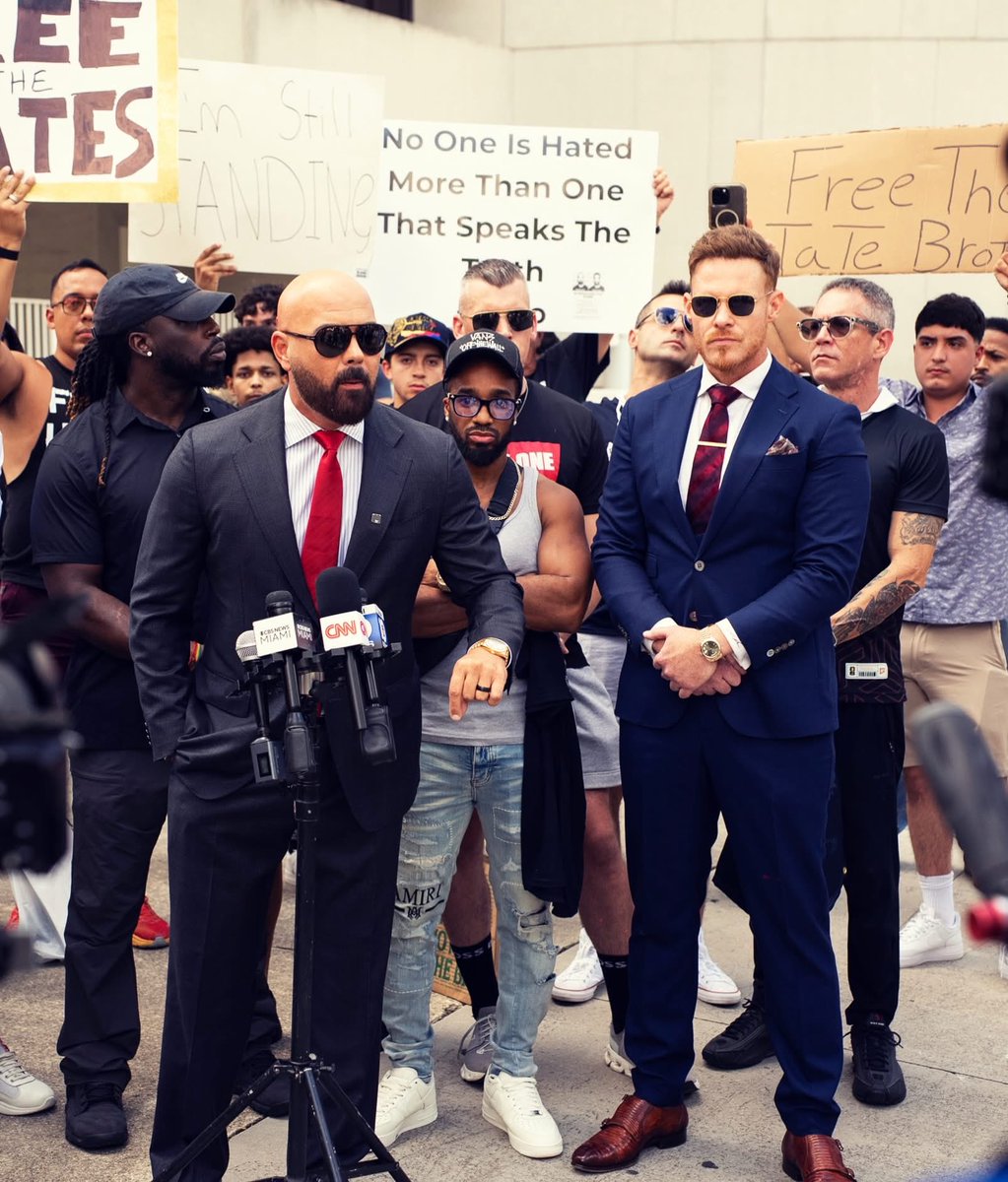 McBrideLawNYC's tweet photo. It's Us vs They/Them. 

Free Andrew and Tristan Tate. https://t.co/Zwq80gEgIS