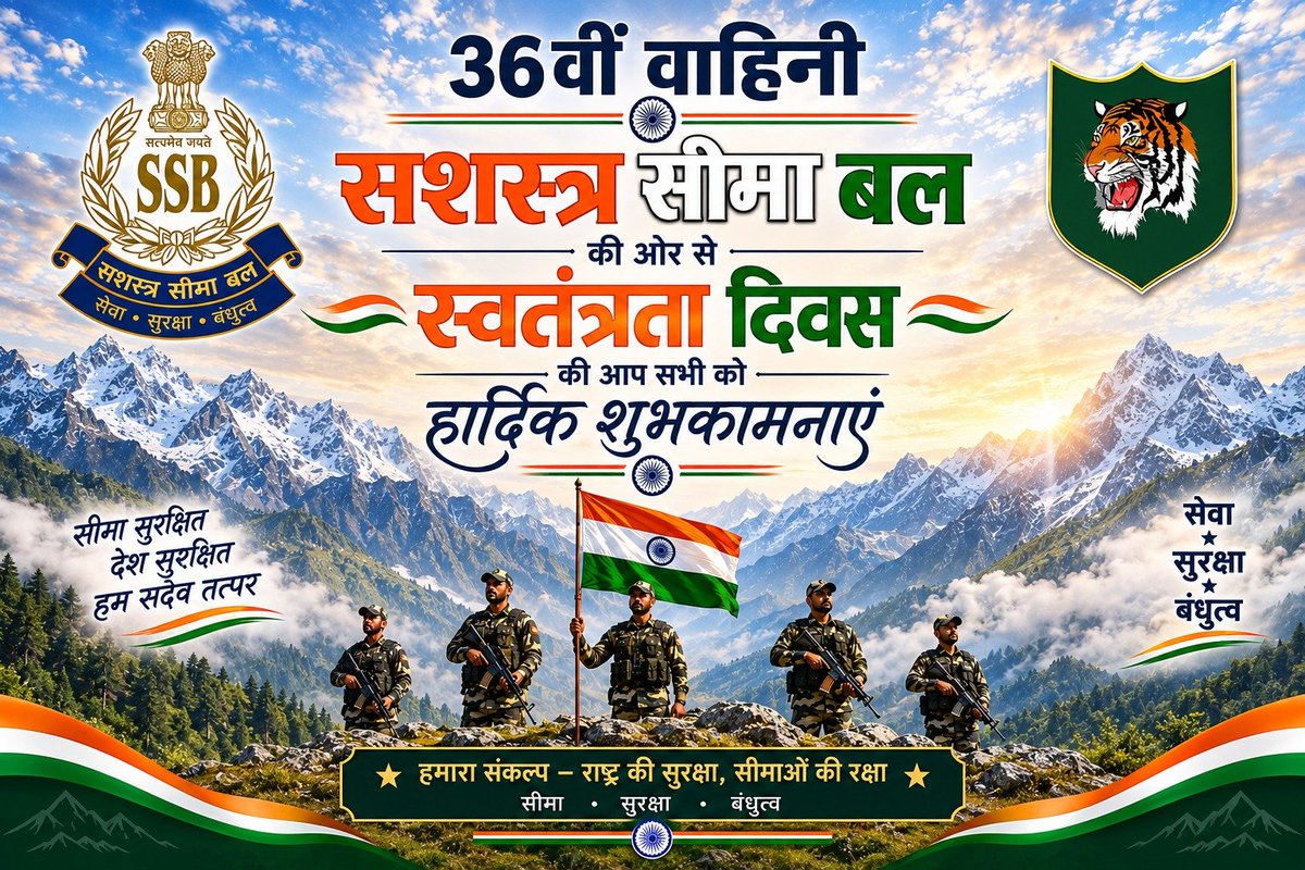 36BnSSB_INDIA's tweet photo. #36BNSSB
@shqssbgangtok
@ssbftrsiliguri
@dgssbmha
@hmoindia
@ssbindia
@pibindia
@mha_india
@dgssbmha
@siligurifrontier
@ftr.patna
@ssbftrlucknow
@ssbftrranikhet
@ssbftrtezpur
@ssbftrguwahati
@govtofsikkim
@sevasurakshabandhutva @sashastraseemabal less https://t.co/P9xBc98tGB