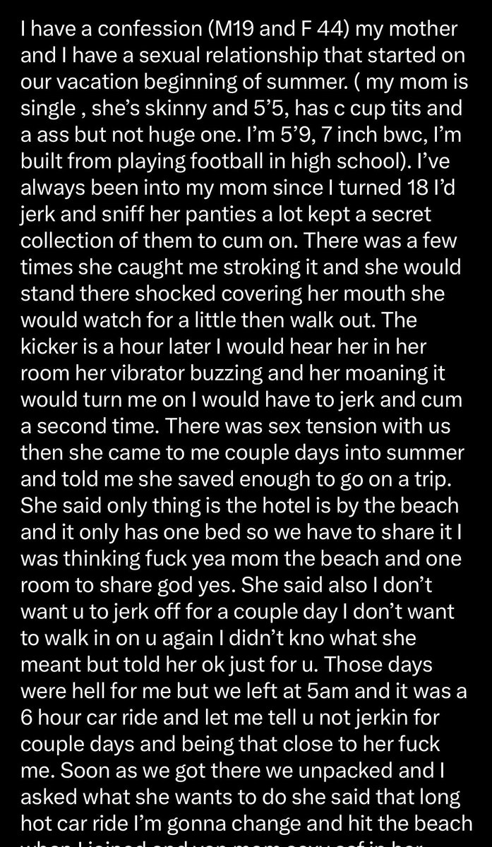 DocRicky69's tweet photo. Break the system #milf #milfmom #realincest #momson #motherson #cosplay #realtaboo #hugecock #hungcock #singlemom #mature #incestconfession #realmomson #momcest #motherhood #deprived #blueballs #horny #nympho #gooner #goonette #goon #freaky #dark #forbidden #filthy #facial #mommy https://t.co/MQOs4Sl1On