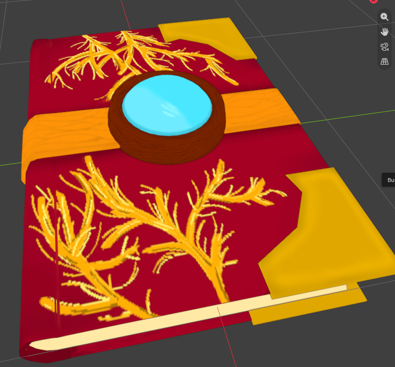 SunnyaSunny3's tweet photo. Finished my little magic book #blender #RobloxDev #3dmodels https://t.co/oUVqp2GB53