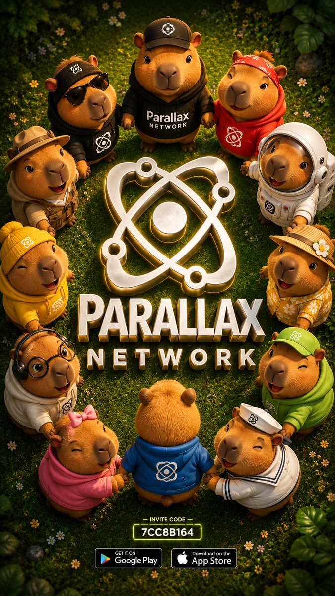 parallaxcapy's tweet photo. 🚀 PARALLAX NETWORK — MORE THAN MINING, IT’S ABOUT BUILDING TOGETHER! 🌐🐹

If you’ve read this far, maybe it’s time to take the next step and discover #ParallaxNetwork.

@networkparallax  is a completely free project that allows you to mine coins directly on your phone and accumulate $PAX rewards every day. 📱⛏️

What makes this journey exciting isn’t only the mining — it’s the idea of building a network through trust, connection, and community. 🤝

🐹 Different people. Different journeys. One community.
🌐 One network built through connection.
📱 Mine directly from your phone.
💎 Accumulate $PAX every day.

You don’t need to be a crypto expert to get started.

All you need is a smartphone 📱, a little time each day ⏱️, and the curiosity to explore what the future of Web3 may bring. 🚀

🎁 INVITE CODE: 7CC8B164

🔗 JOIN NOW:
https://t.co/MMPYSRePFh

🍎 APP STORE:
https://t.co/1dCphri78w

🤖 GOOGLE PLAY:
https://t.co/KQCkKNv2sm

🔥 If you’ve read this far, don’t just watch from the sidelines. Join #ParallaxNetwork and start the journey with me!

Sometimes, the biggest journeys begin with the smallest step.

Maybe today is simply the day you download the app, enter an invite code, and start mining.

But months from now, you might look back and realize that this was where your journey began. 🌱🚀

Mine today. Connect with the community. Build for tomorrow.

#ParallaxNetwork #PAX