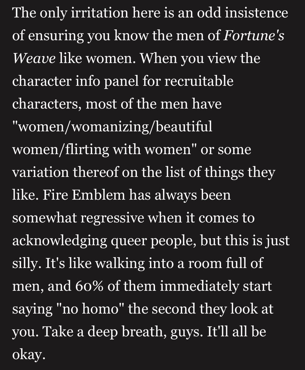 madcap412's tweet photo. Apparently Fire Emblem Fortune’s Weave is based and homophobic 🔥

I was hyped but now it’s a day one for me https://t.co/2028w3143f
