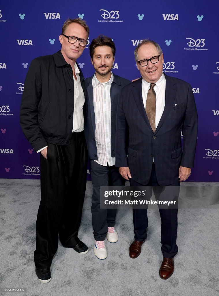marvel_updat3s's tweet photo. Paul Bettany, Terry Matalas and James Spader at #D23. https://t.co/58mDBdNOF9