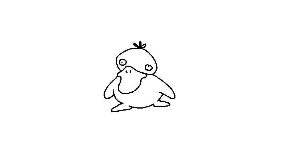 shrovmling's tweet photo. doodle of the day is: psyduck https://t.co/QTCFEbbs7s