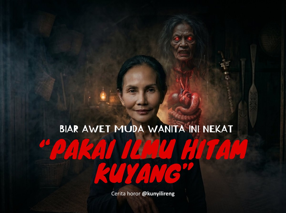 KunyilIreng's tweet photo. Sumpah ges dapet cerita yang merinding banget dari salah satu followers!
Jujur pas bacanya aja udah bikin bulu kudukku berdiri. Bayangin lagi sendirian di kamar sama bayi, terus ada Kuyang nyelip di jendela!
Nekat dia tebas pake parang... tapi subuhnya baru sadar kalau yang mati itu orang terdekatnya. 🩸

A Horror Thread Teror Kuyang Mertua
@IDN_Horor @SudutTakKasat @bacahorror @C_P_Mistis @ceritaht @cerita_setann @menghorror @threadhororr 
#horror #ceritahoror #bacahorror