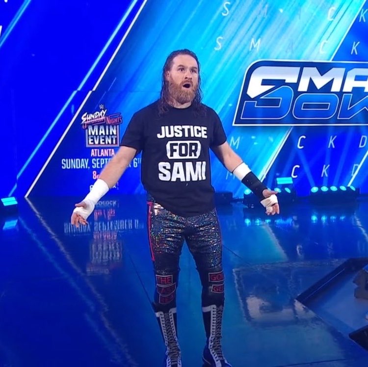 WrestlePurists's tweet photo. Sami Zayn would have become #1 contender for the WWE Championship if he won the main event of #SmackDown

The match never started https://t.co/5IuHHrvEiF