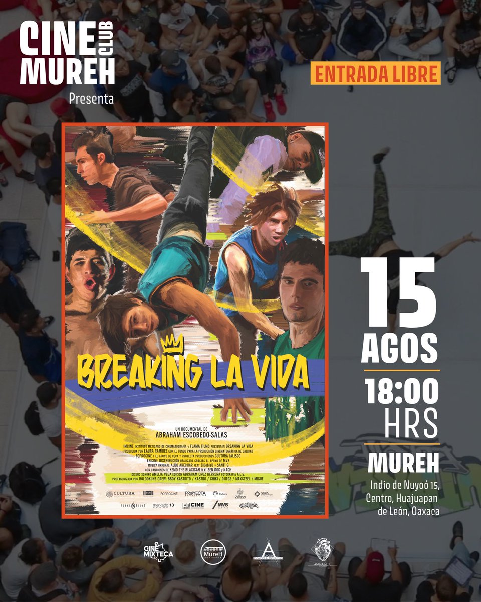 nolirome's tweet photo. Tenemos próxima proyección en el CineClub de MUREH (Huajuapan)

📆 sábado 15 de agosto 
⏰ 06:00 pm 
📍 𝐌𝐮𝐫𝐞𝐇 (Calle Indio de Nuyoo 15, Centro de Huajapan de León, Oaxaca)
🎟️ Entrada libre 

── .✦

𝐁𝐫𝐞𝐚𝐤𝐢𝐧𝐠 𝐥𝐚 𝐯𝐢𝐝𝐚 de Abraham Escobedo https://t.co/XfPVLUTZqG