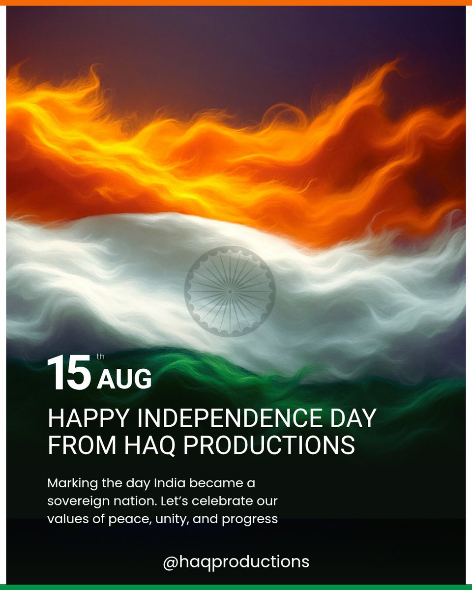 IanSahilHaq's tweet photo. Marking the day India rose as a sovereign nation, a nation built on freedom, unity, and an unbreakable spirit. 🇮🇳

Today, we honour the journey, celebrate our diversity, and look ahead to a stronger, united India. Jai Hind. 🇮🇳

#IndependenceDay #India #JaiHind #15August https://t.co/VJd4ZbYD79