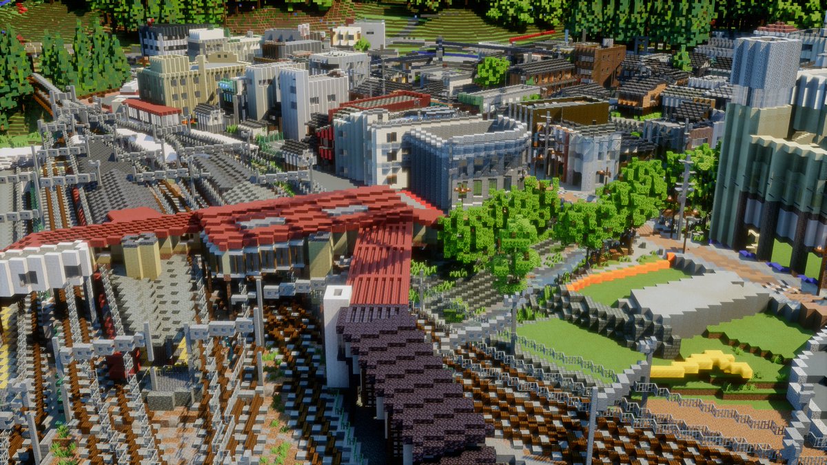 Takaragawacity's tweet photo. 【お知らせ】
明日8月16日(日)から、19の個人・団体が制作した街が揃う「CITY EXPO2026」サーバーの一般公開が始まります(宝川市も建築しました！)。

サーバーの観光方法など、詳細が公開され次第改めてご案内します。
幅広いご参加をお待ちしております🙇

#CITYEXPO2026 #minecraftbuilds #マイクラ https://t.co/PdCQFjJ3up