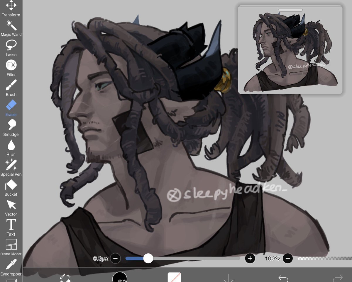 sleepyheadken_'s tweet photo. Artblock so heres zuka https://t.co/rYi2c0p8P0