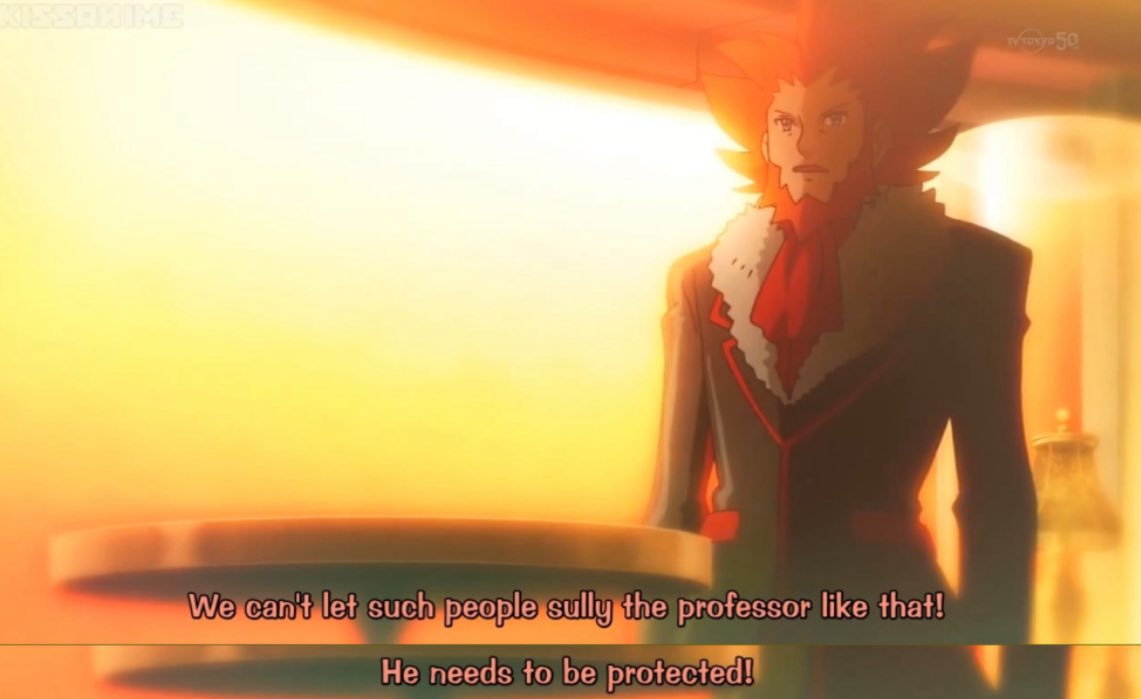 khoaimons's tweet photo. sycamore's so calm during the ordeal bc hes just thinking abt how hes going to hide this from lysandre so he doesnt freak tf out. i mean pokeani lysandre once said completely earnestly "the professor must be protected" https://t.co/g8sltVS0db