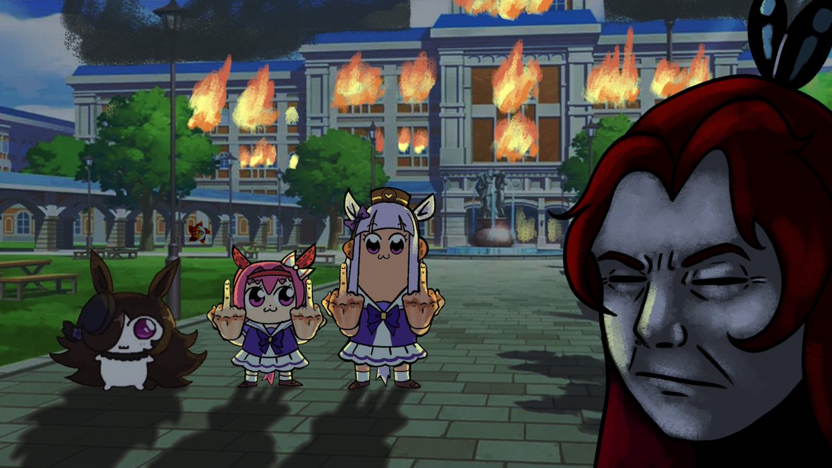 Creepydark98's tweet photo. Entrenando a estas peligrosas, que podría malir sal?
#umamusume #umamusumeprettyderby https://t.co/O25vxmxkRo