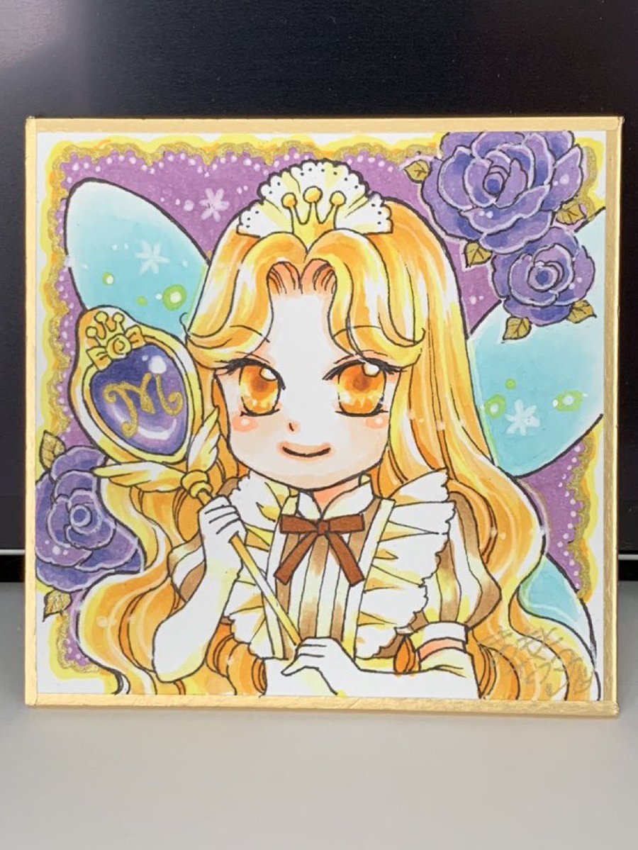 723pine's tweet photo. マンガmeeとジャンプ➕で「夢色パティシェール」全話配信中です。
読んでみてください💖

色紙は以前読者サービスで描いたハニー🍯様のミニ色紙です。 https://t.co/rafhQT0J5P