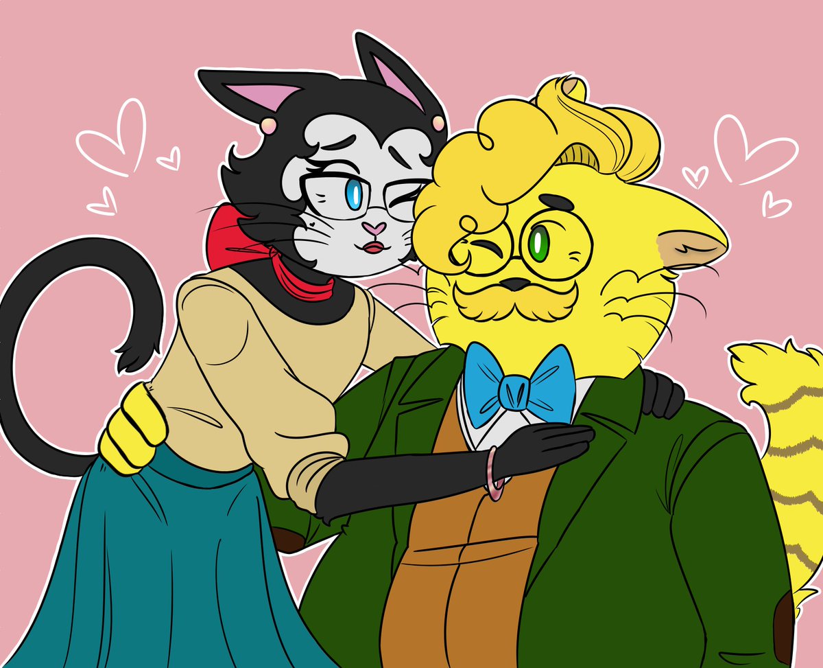 DollMilo's tweet photo. My version of Fritzi and Phil ThCat from Dog Man. 
#dogman #dogmantwt #dogmanfritzi #dogmanphil https://t.co/NbB3GFal0f