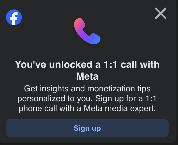 plasticboss's tweet photo. I've unlocked a call with Meta, lol. I'll let you know how it goes. Maybe 30,000 followers unlocks a call?
#weregonnafindout https://t.co/9hWl37j65D