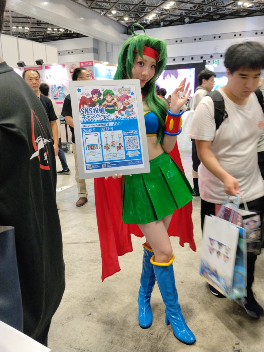 aqk005's tweet photo. #SANKYOパワフルガール 
#c108
#南4ホール2541 https://t.co/R3cEtrfvNL