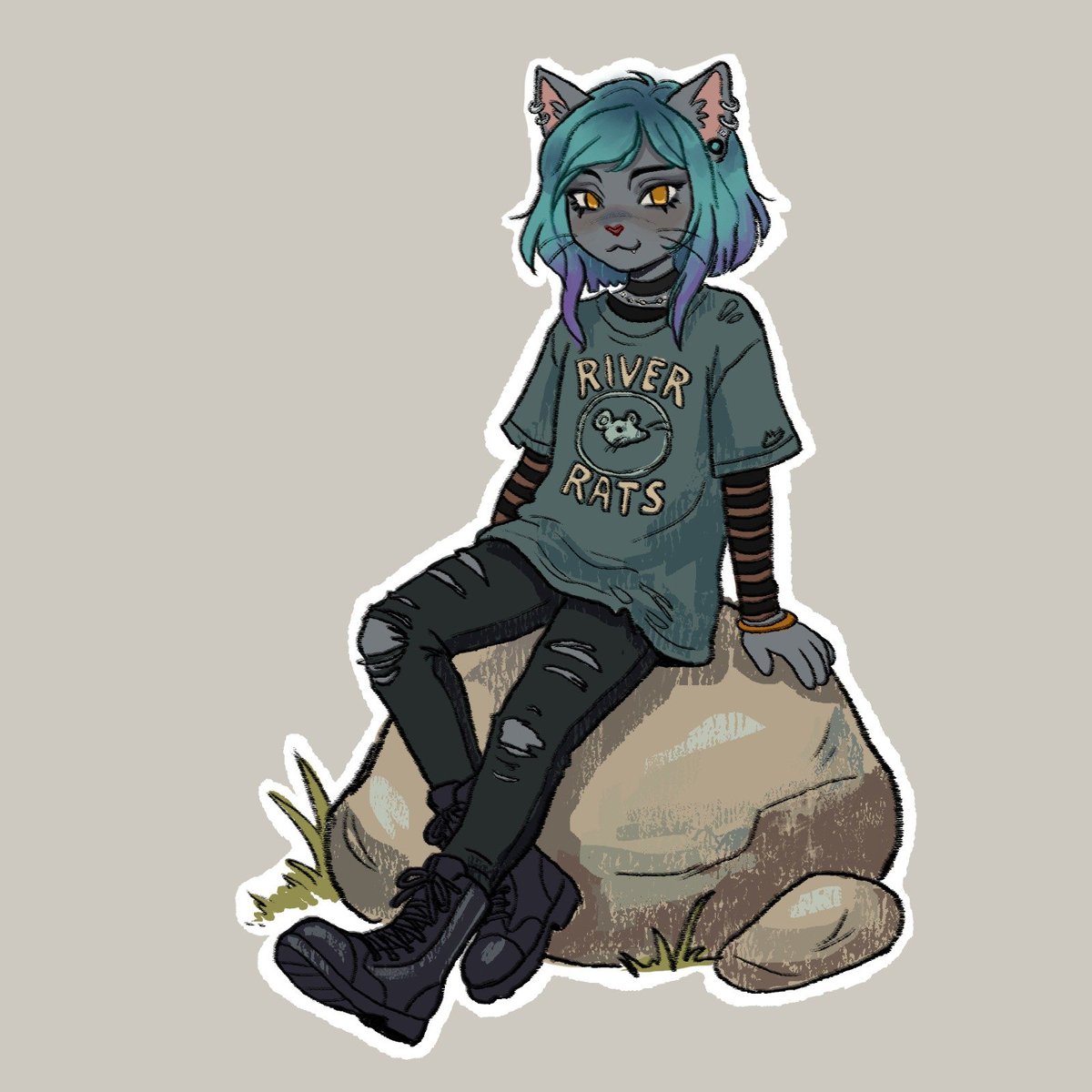 voidpersn's tweet photo. Cat girl 

 AB- $15

#furry #furryart #adoptable #oc https://t.co/7WJL69Wy4y