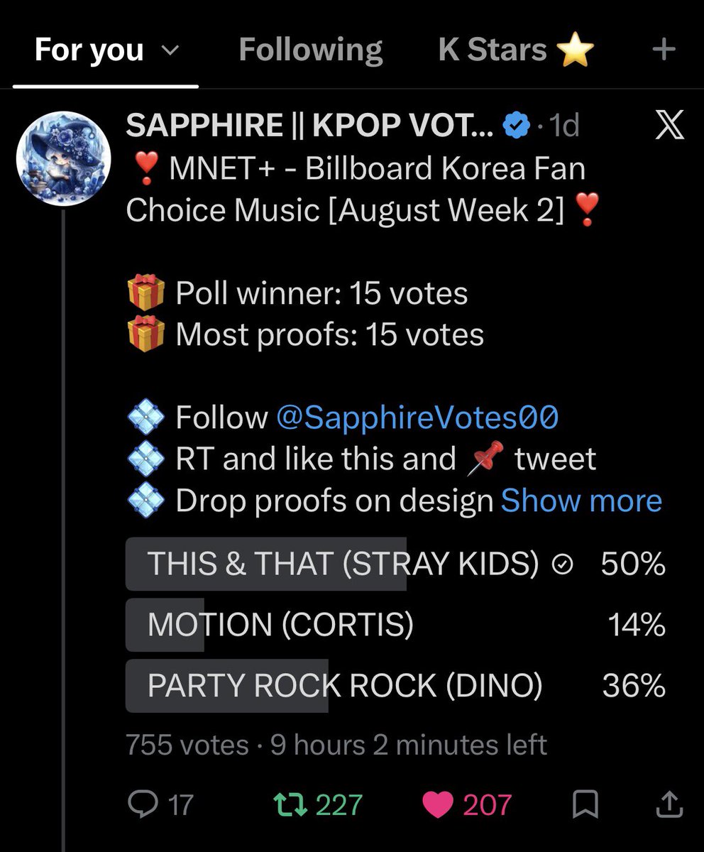 SKZSideEffects's tweet photo. @SapphireVotes00 #straykids https://t.co/MCrYDsYm1Q