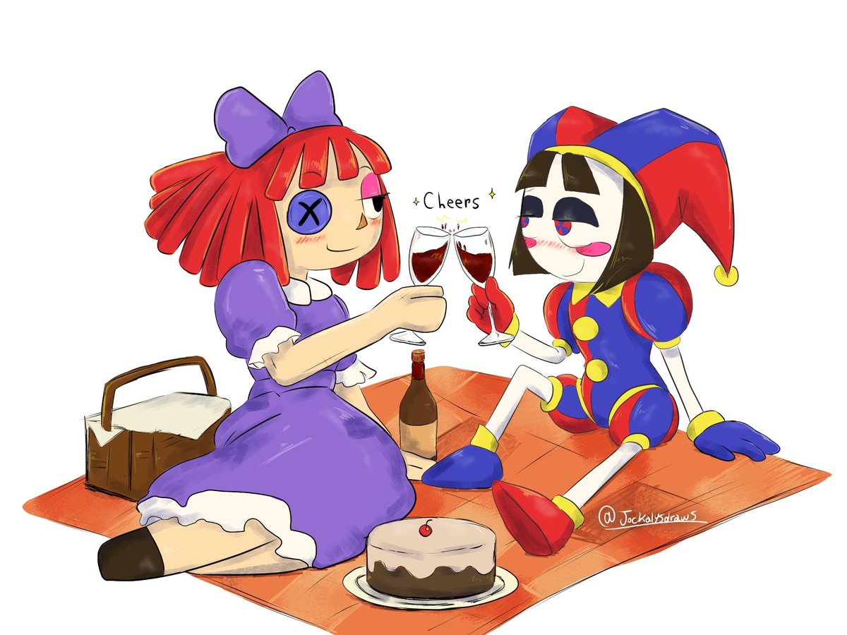 jockalysdraws's tweet photo. Date #tadc  #ragapom #jesterdoll #pomni #ragatha #buttonblossom https://t.co/DCq3r3lUbv