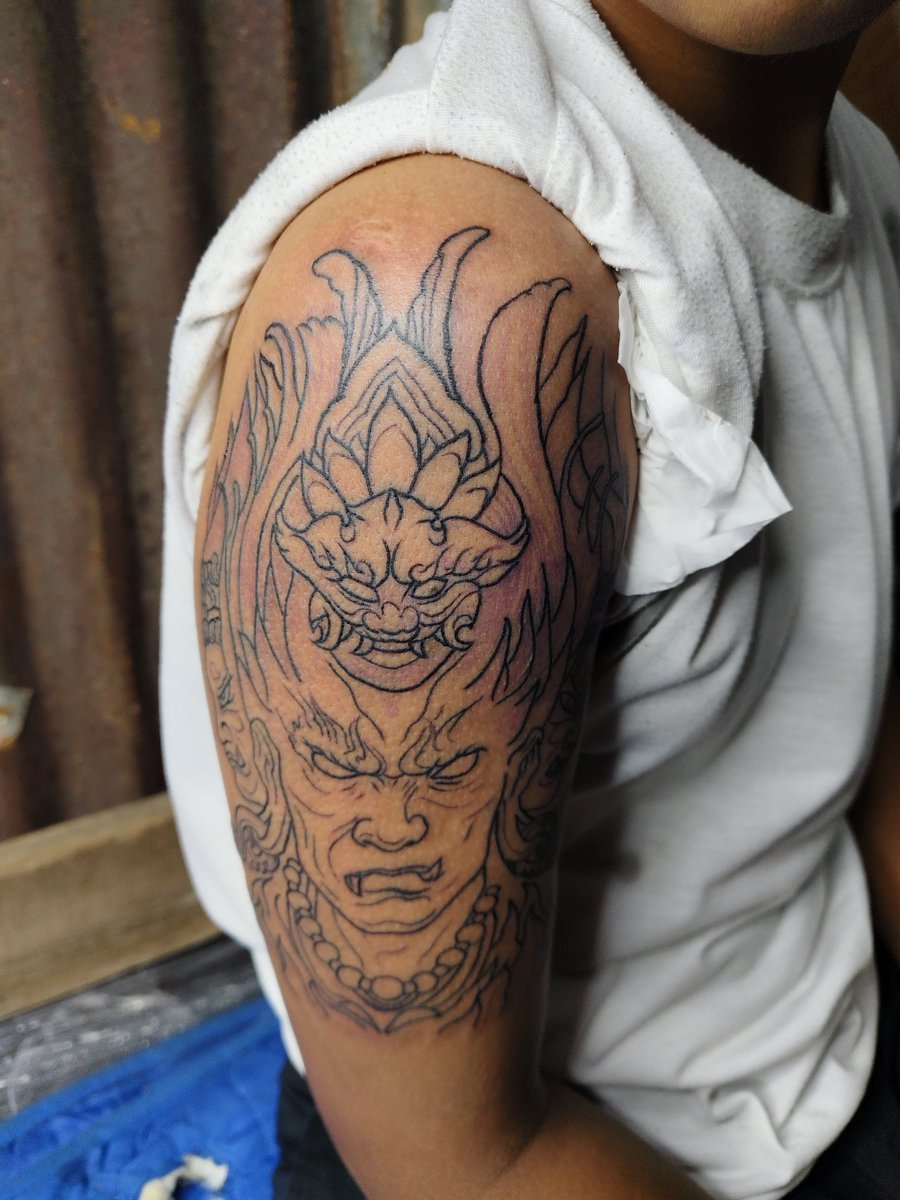 phetji_19's tweet photo. อาชูร่าาาา 👹.
ฝากงานด้วยครับ สนใจสักทักได้เลยน้าาา
#ช่างสักมือใหม่ #สักลายสุโขทัย #สุโขทัย #ยางซ้าย https://t.co/2aP3RcPda9