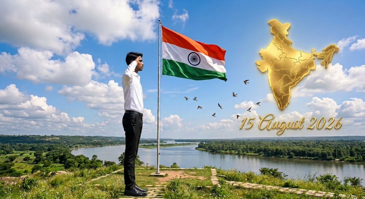 GSrishtiansh's tweet photo. दिल में तिरंगा, आँखों में स्वाभिमान है,
हम बदल रहे हैं दुनिया, क्योंकि ये नया हिंदुस्तान है!

आप सभी को 80वें स्वतंत्रता दिवस की हार्दिक शुभकामनाएं! 🇮🇳✨
#IndependenceDay2026 #JaiHind #India #GudduSrishtiansh https://t.co/CnTY0H41ig