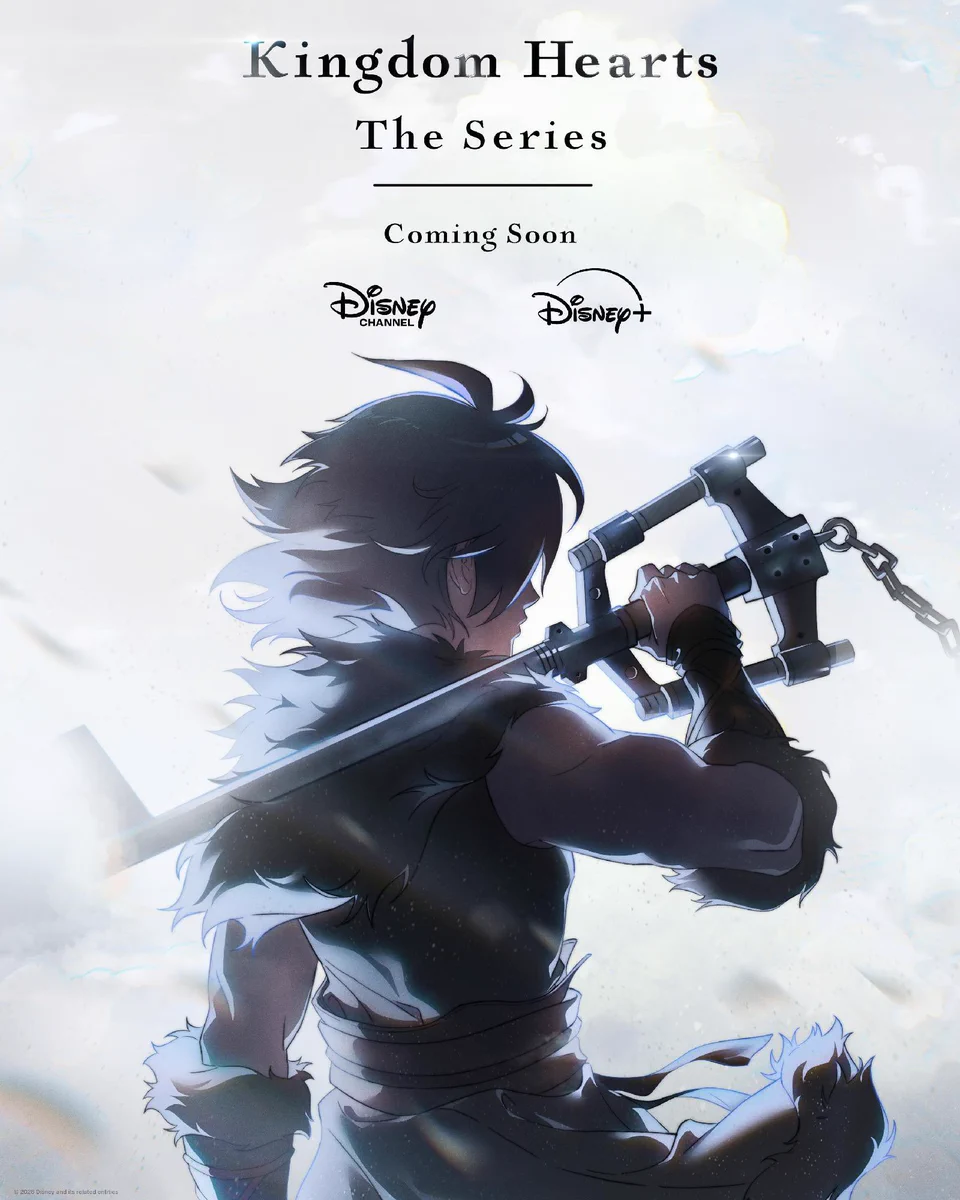 Cartel oficial de la nueva serie animada de 'KINGDOM HEARTS'.