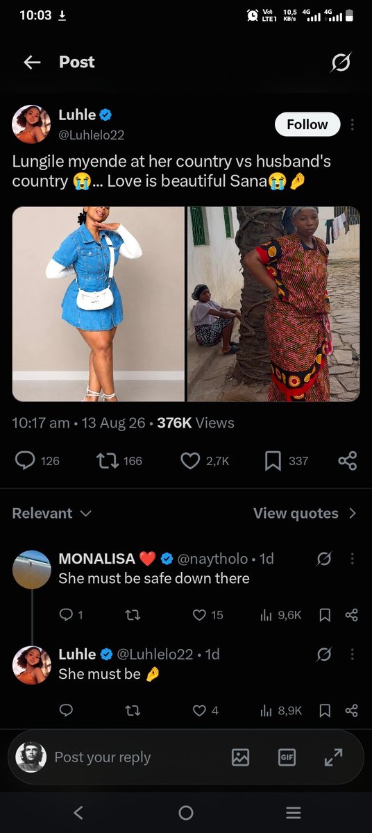 JohnsonMul52964's tweet photo. @destiny_ndlovu Nigerians Can earn 10 000 a month and give a Woman 8000. 

And the woman Will think they have money 💰🤑.

Nigeria is Dirty Poor weak currency everyone in Nigeria is leaving. https://t.co/79PHr1UaK6