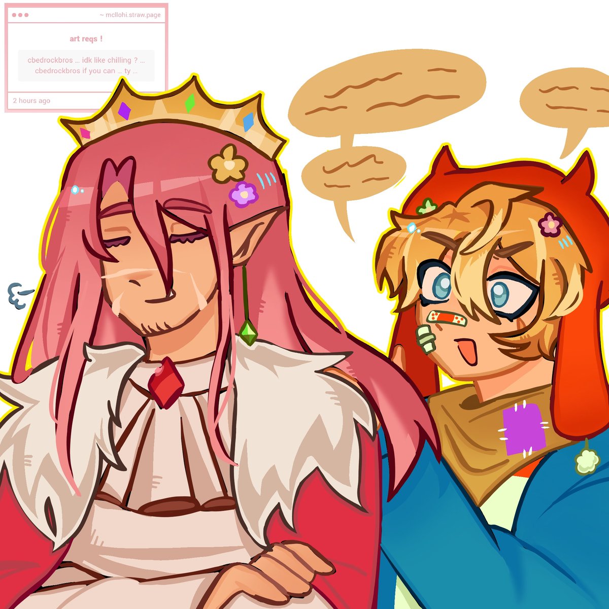 bcdrockbros's tweet photo. "cbedrockbros … idk like chilling ? … cbedrockbros if you can … ty …" -> 

i FUCKING LOVE CBEDROCK BROS AAAAAHHHHGGGG
 https://t.co/6zi0rTpdKg || #tommyinnit #technoblade #dsmpfanart https://t.co/m6pUYYjU3N