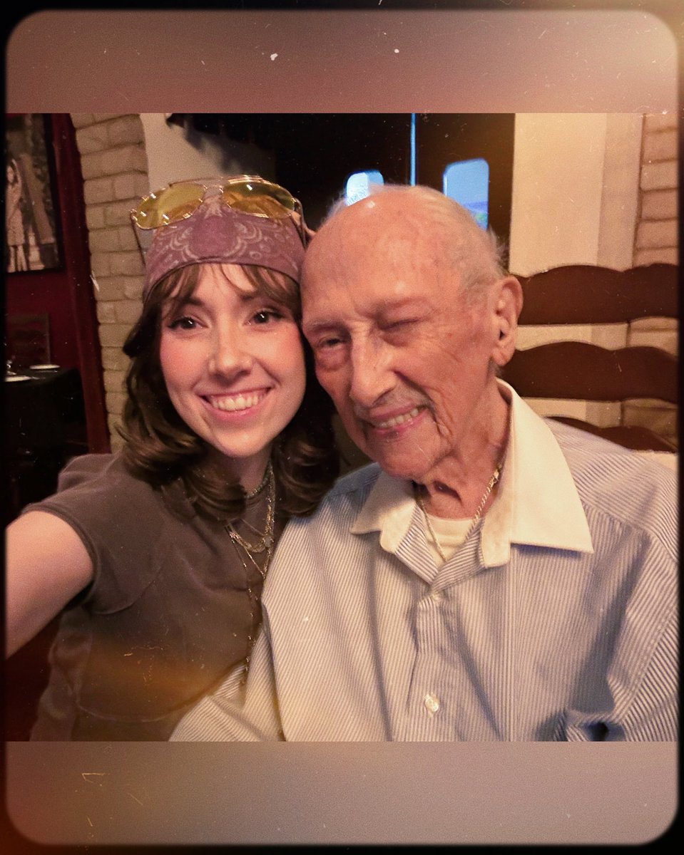 HillyHindi's tweet photo. My Dearest Abuelito is 99 years young!! 🎂 What a blessing it is to celebrate such a special bday with you. ❤️ I hope you know how deeply loved you are. I can’t wait for more pizza nights to hear your stories, jokes, wisdom &amp; laughter. Love you so much &amp; I thank God for you! 👴🏻 https://t.co/QKGbGkgncF