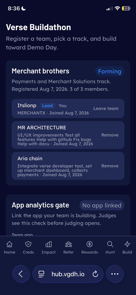 MerchantX122's tweet photo. We’re officially registered for the verse Buildathon!

Our team,Merchant Brothers,is joining the payments &amp; Merchant Solution designed to make payments easier for merchants and customers.

Follow our journey as we turn idea into a working product.

#VerseBuidathon
#MerchantX https://t.co/QXyI24n7lG