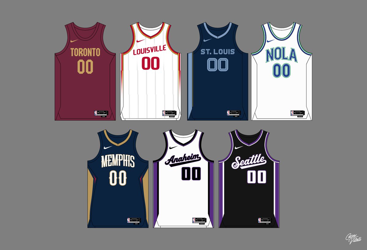 caseyvitelli's tweet photo. NBA Failed Relocations | Concept

What could these teams look like today if these failed relocation attempts went through? https://t.co/zIwhrD1FgC