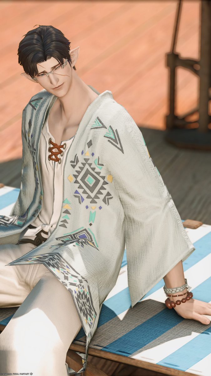 Marone_ff14's tweet photo. ロジェくんも夏楽しんでくれたかな🐠🐚 https://t.co/EAyhFa5T3k