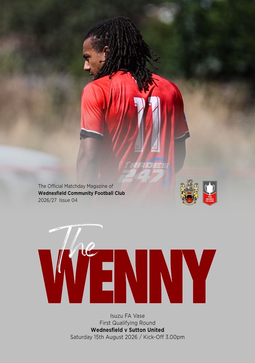 WednesfieldCFC's tweet photo. MATCH-DAY 🔴

Grab yourself one of our brand new, excellently designed matchday programmes courtesy of the fantastic @353photo £2 to buy on arrival to the ground 📖 https://t.co/neEqnNIwRr