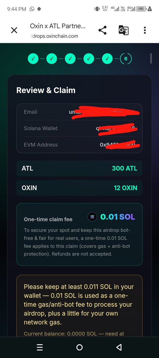 Umarmusapi's tweet photo. @oxinchain Gas fee😂 https://t.co/zitaN64ORv