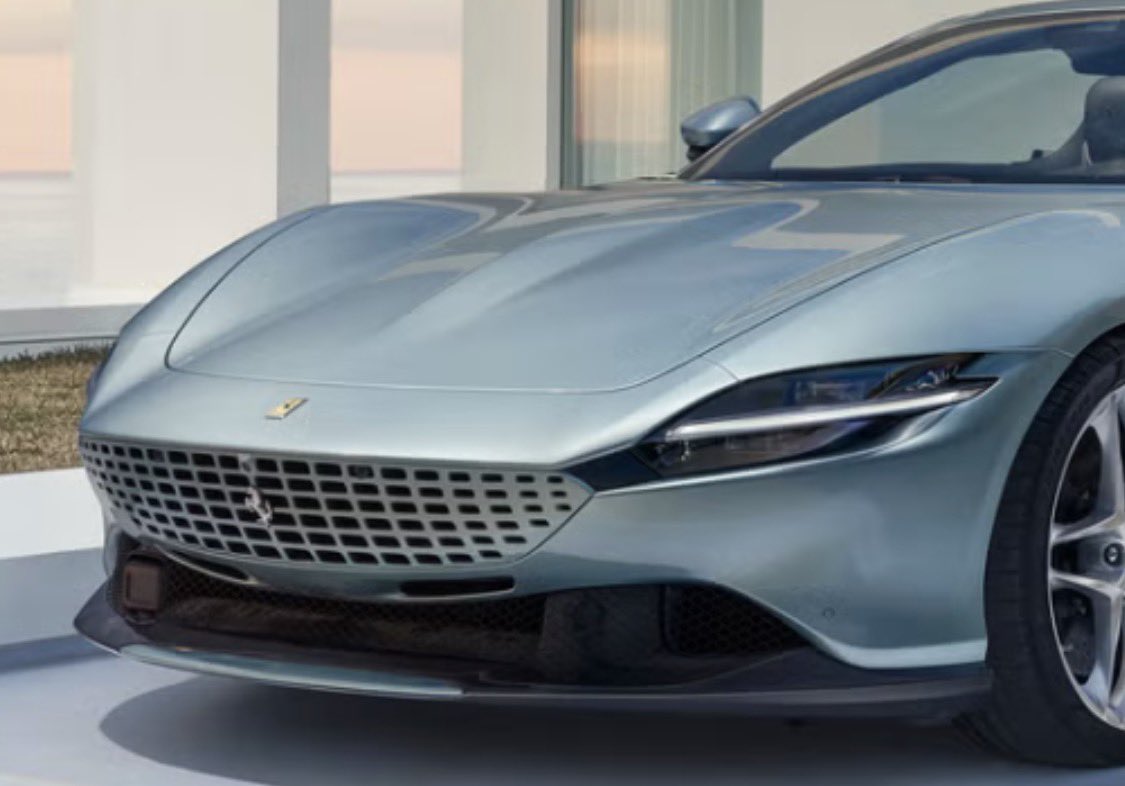 sgraphics8's tweet photo. @BBC_TopGear @PlanetGMA Why not do something similar (sculpted grille) like in the Ferrari Roma https://t.co/gTdfDdijnJ