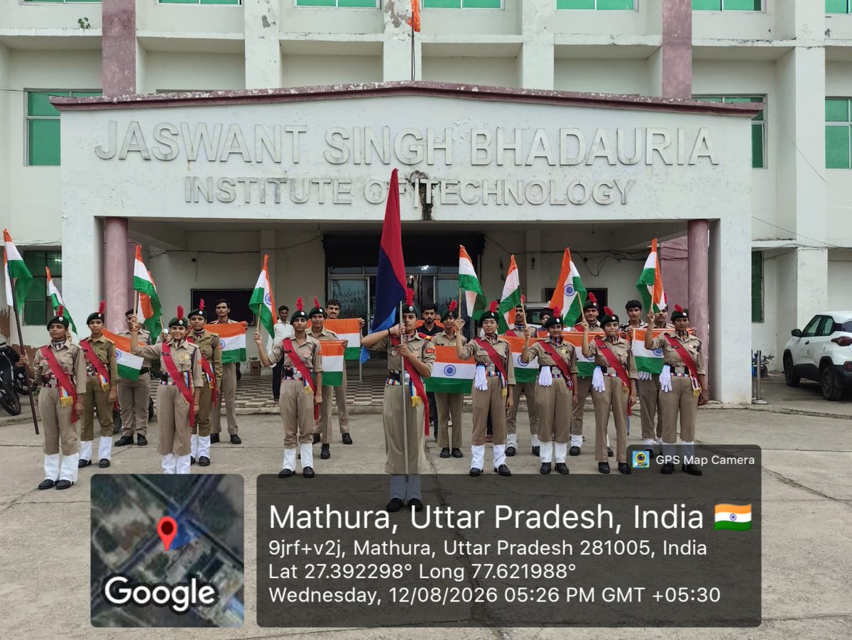 AligarhGp's tweet photo. 🔥 "One Flag, One Nation, One Pride — Saluting the Tricolor with Honor!" 🇮🇳✨
A powerful display of youth leadership and unity as 368 Cadets & 357 Citizens joined hands under 11 UP Bn NCC, Mathura! 🚩
📍 Coverage: Mathura, Vrindavan, Chhata, Baldeo, Kosi Kalan, Ole, Sonkh Kheda, Jajanpatti & Magorra
👥 Team Strength: 368 Cadets | 357 Civilians | 17 ANOs
✨ Highlights: Tiranga Rallies, Flag Distribution, Debates, Quizzes & Poster Competitions across campuses! 🫡🇮🇳
Igniting national pride and driving the movement forward with immense zeal! 🫡🔥
#HarGharTiranga #11UPBnNCC #NCC #Mathura #YouthInAction #PrideOfIndia #NationFirst 🇮🇳