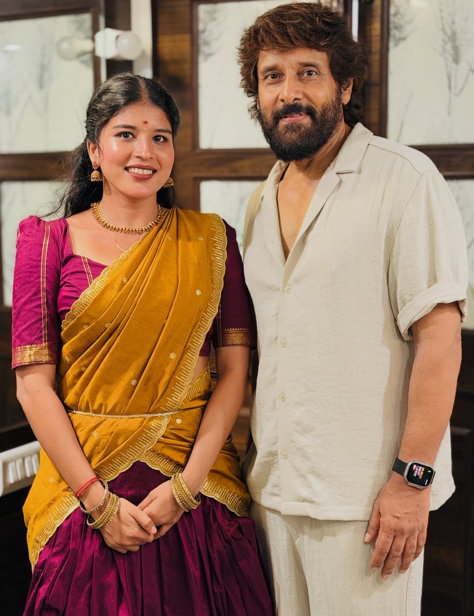 RDBalaji's tweet photo. The 2nd schedule of #Chiyaan63 is happening in full swing 🙌🔥

A full-fledged mass opening song featuring #ChiyaanVikram has been shot, bringing back Chiyaan's energetic dance avatar after a while 🤩🥳

#SanthoshNarayanan has apparently cooked a killer mass number, with choreography by Brinda Master 👌🔥

Sources say the output is 🔥🔥🔥 - a proper mass feast for Chiyaan & Cinema fans 💝😍
