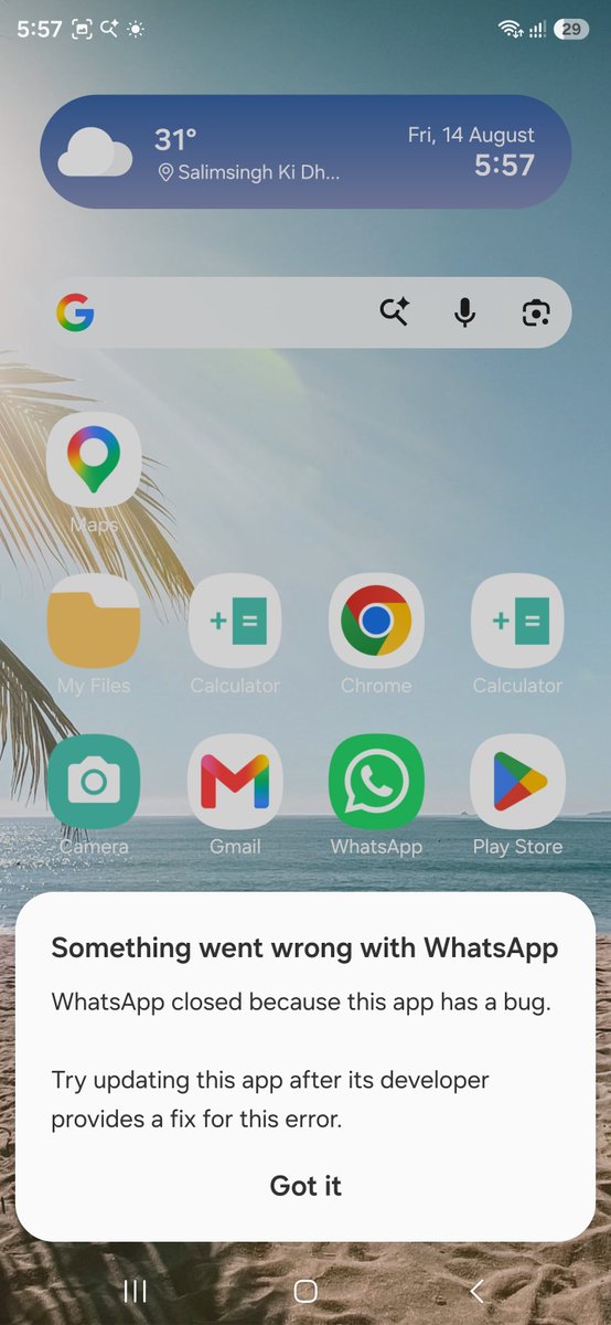 sehra62185's tweet photo. @WhatsApp @SamsungIndia Dear @Meta @WhatsApp @SamsungIndia @SamsungUS @finkd
Another WhatsApp update installed—and still, all in vain 😡

The problem remains unresolved. It's still not working properly on my Samsung S24 Ultra &amp; my office work is seriously getting stuck because I’m unable to use WhatsApp https://t.co/Esn7XccAyc