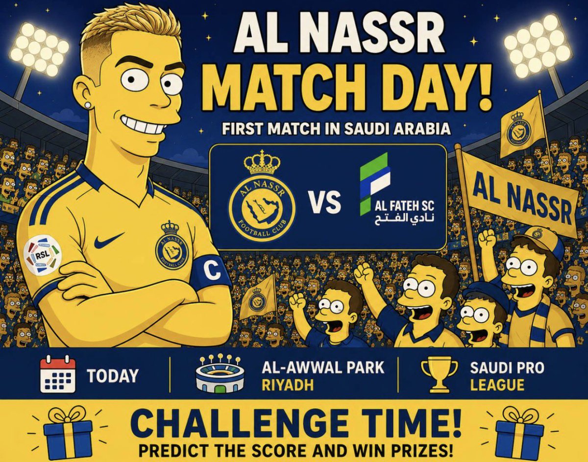 propcoincr7's tweet photo. 🟡🔵 AL NASSR MATCH DAY!

❤️ Like
🔁 Retweet
➕ Follow
💬 Comment your prediction

Good luck! 🐐🔥 https://t.co/HbXtKS6Rlx