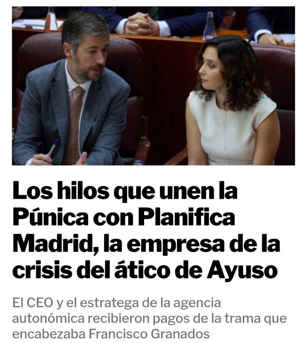 ManuelGmezHoyo1's tweet photo. PRIMERA HORA !!. El precio total de la operacion "Ayuso-Atico" por 6,3 millones de €, oculta una comision de 2 millones/€. Ocultos en el documento de confidencialidad.
¿ Quien es el destinatario de esa ..."comision" ?. Los documentos han desaparecido en Planifica Madrid. https://t.co/44JP96tf3v