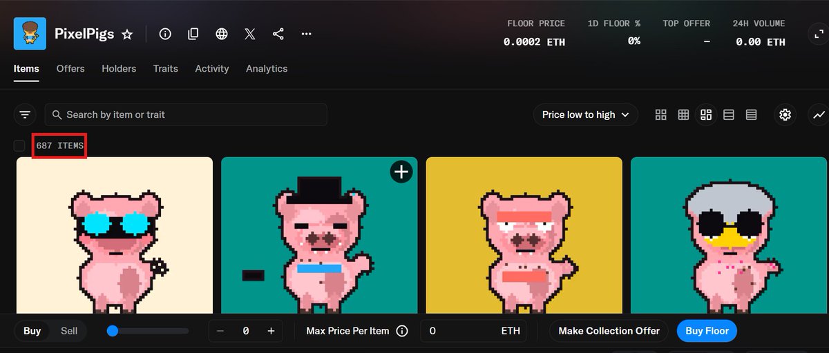 HoodPixelPigs's tweet photo. We’re selling out quickly, so mint for free now before half the supply is gone and claim your token as you mint your pig.

https://t.co/Vv6hSAVLcD https://t.co/DGkFXpm2Uz
