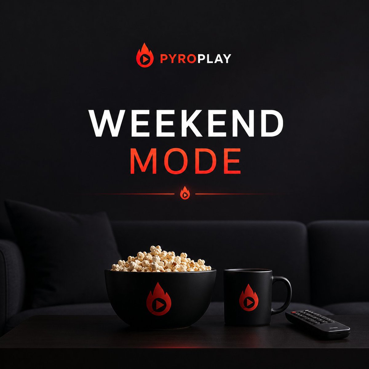 pyroplaytv's tweet photo. Weekend plans?

Find a comfy spot, grab some popcorn and let @pyroplaytv  handle the rest.

You bring the snacks. We’ll bring the entertainment. https://t.co/c0fYz4SywA