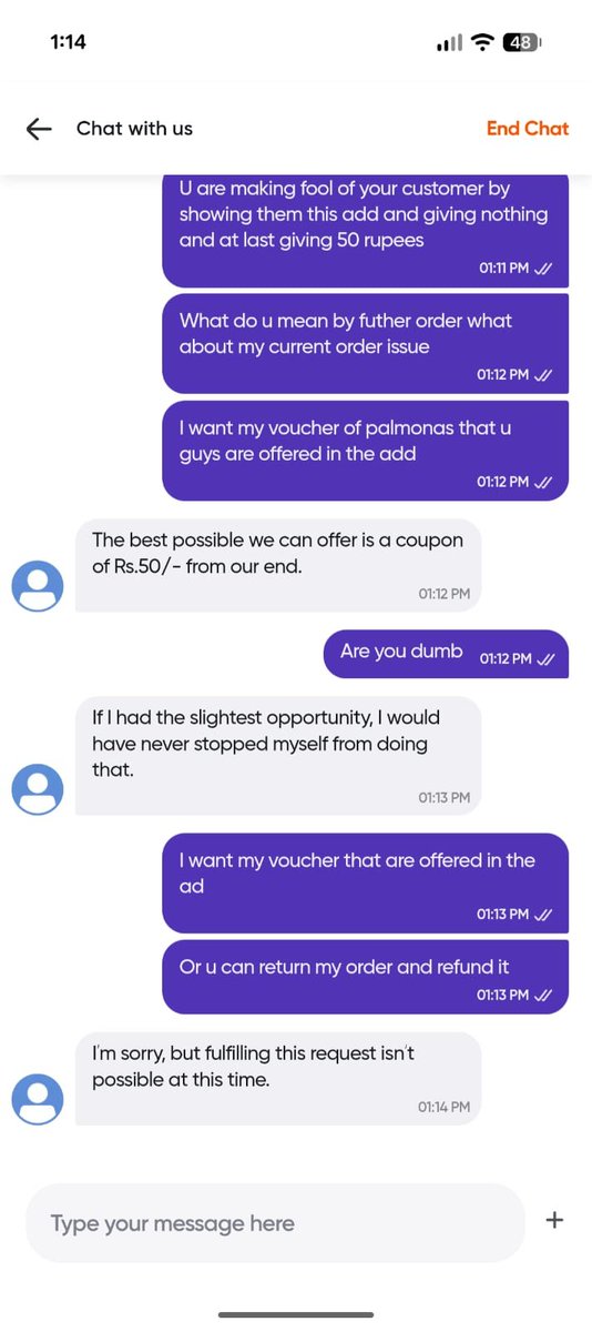 adityak__01's tweet photo. @SwiggyInstamart @SwiggyCares Your PALMONAS Rakhi listing promised a FREE ₹3,500 Diamond Affair Bracelet voucher.I received only the Rakhi,no voucher bracelet. After multiple escalations,you’re offering just ₹50.Please provide the promised voucher or refund my order. @Palmonas https://t.co/PB1L3VqGQl